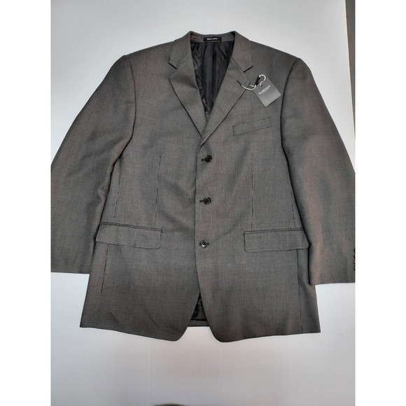 Van Heusen Blazer Suit Jacket Gray‎ Patterned Business Career Size 42R - Picture 5 of 11